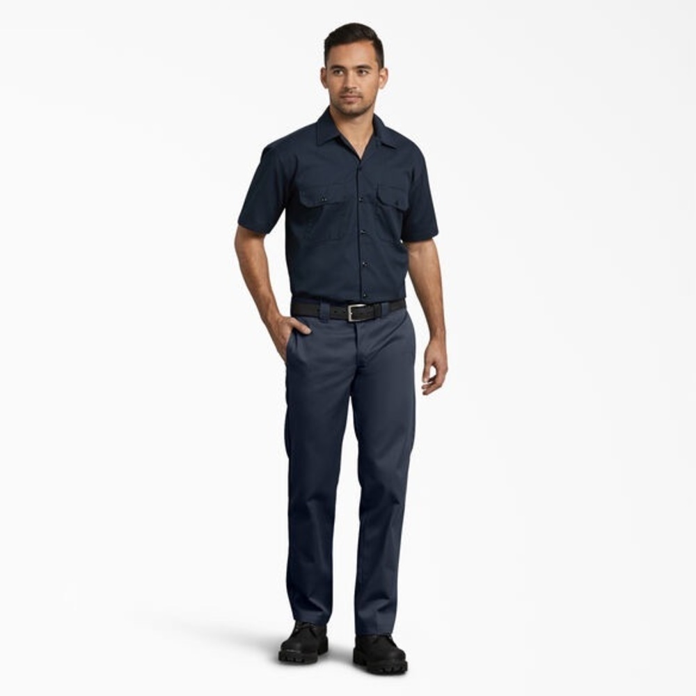 Dickies Slim Fit Work Pants in Dark Navy